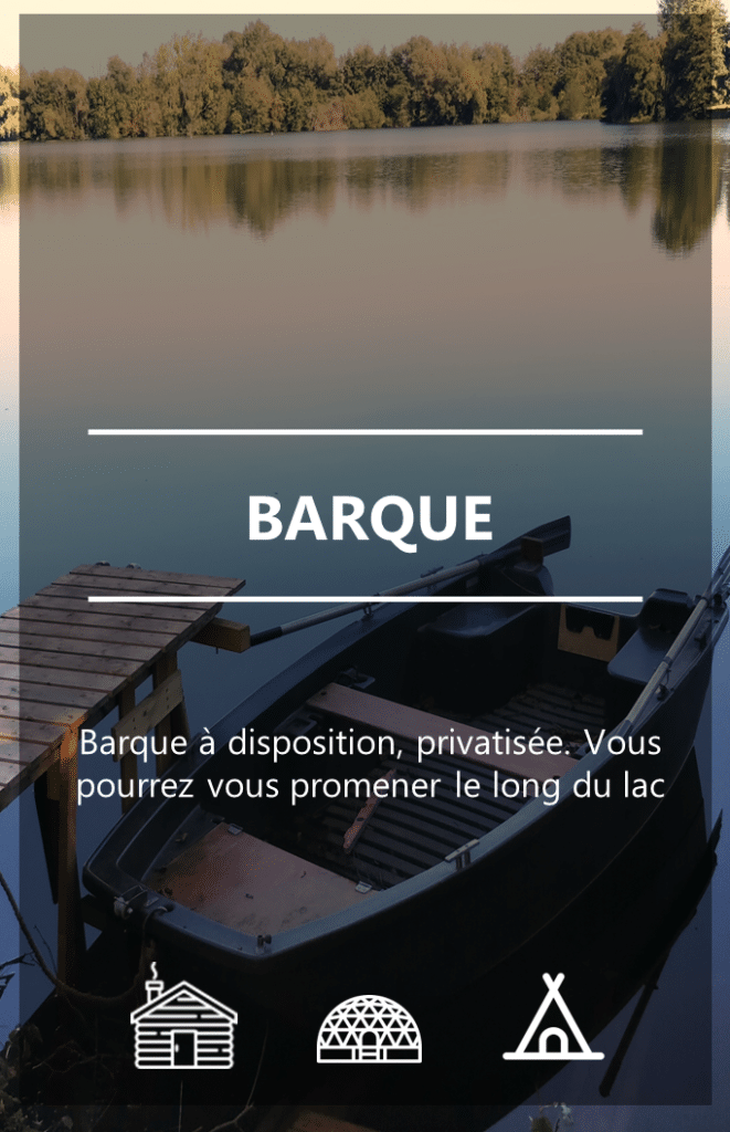 Barque privative pour des promenades paisibles sur l'eau au Domaine du Laurier Blanc