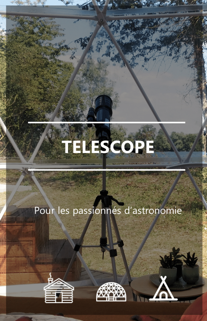 Télescope pour observer le ciel étoilé depuis le Domaine du Laurier Blanc